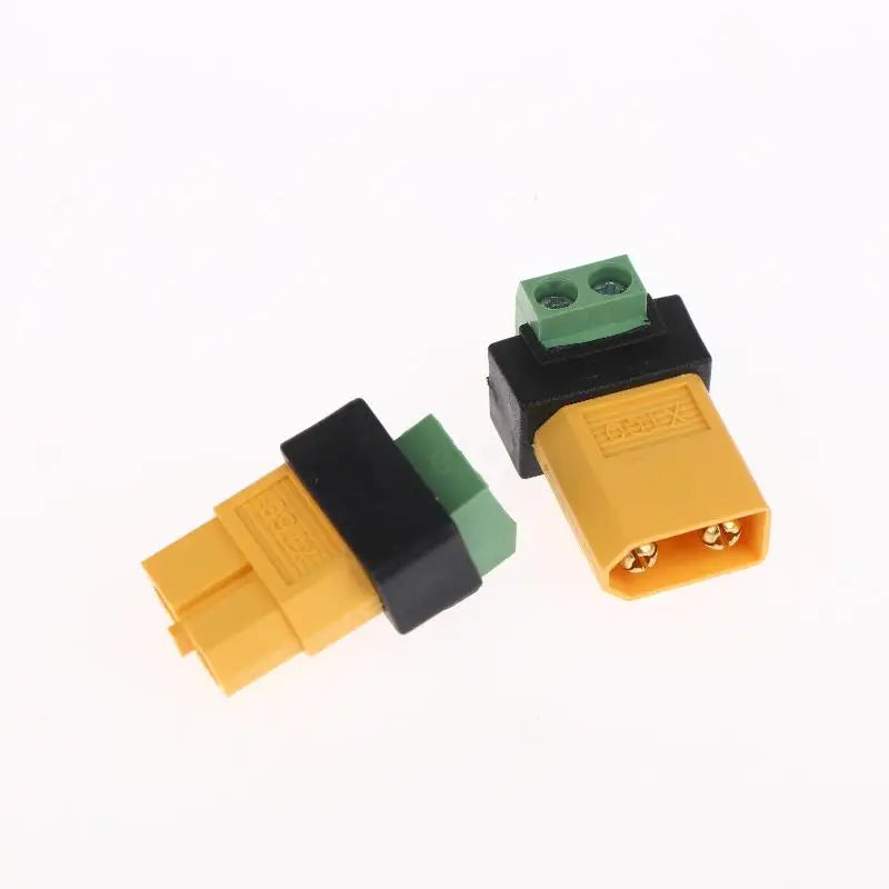XT60 to 2-Pin Terminal Adapter – Solderless UAV Connector