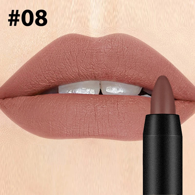Velvet Matte Lipstick – 19 Shades, Long-Wear & Moisturizing