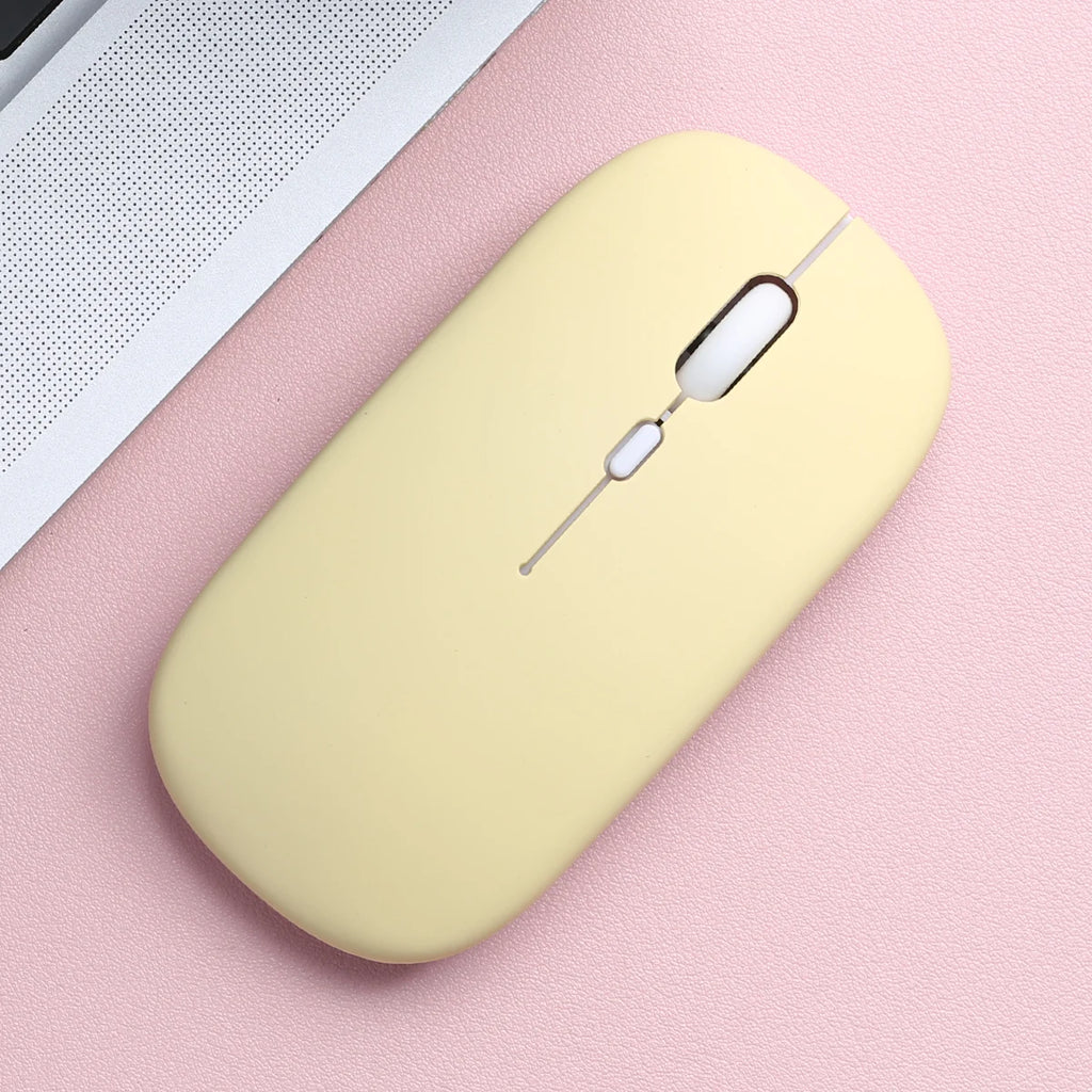 Silent Bluetooth Wireless Mouse 4-Button 1600DPI | PC Laptop Bluetooth Wireless Mouse PRIMED Matte-Yellow