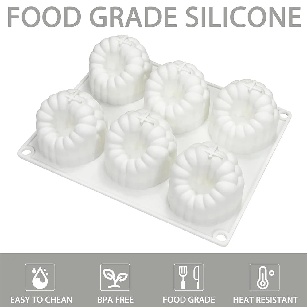 6-Cavity 3D Raspberry Silicone Mold for Mousse & Desserts Silicone Baking Mold PRIMED