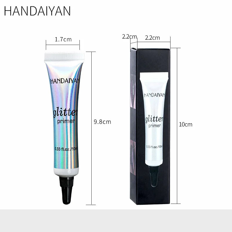 HANDAIYAN Diamond Glitter Primer Gel – Face & Body 10ml Glitter Primer Gel PRIMED