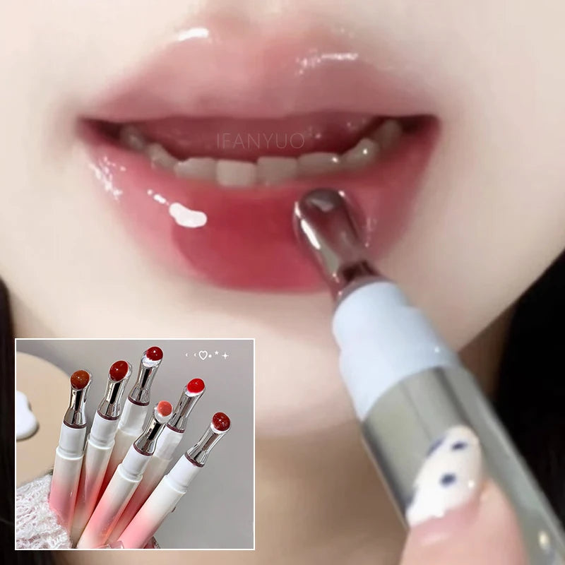 Mirror Watery Lip Gloss – Hydrating Jelly Tint Shiny Nude Lip Gloss PRIMED