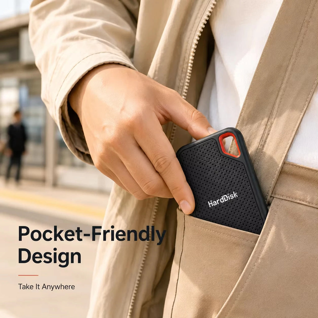 2TB Portable SSD USB-C External Solid State Drive for Laptop & Mac External SSD Drive PRIMED