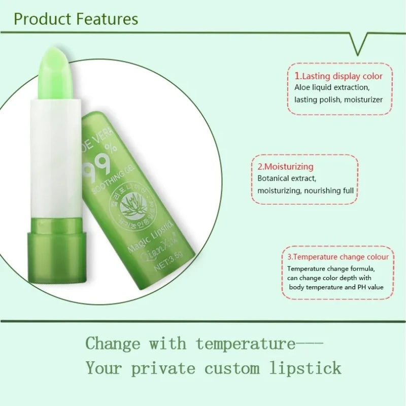 Blana Aloe Vera Color-Changing Jelly Lipstick | Long-Lasting Color-Changing Lipstick PRIMED