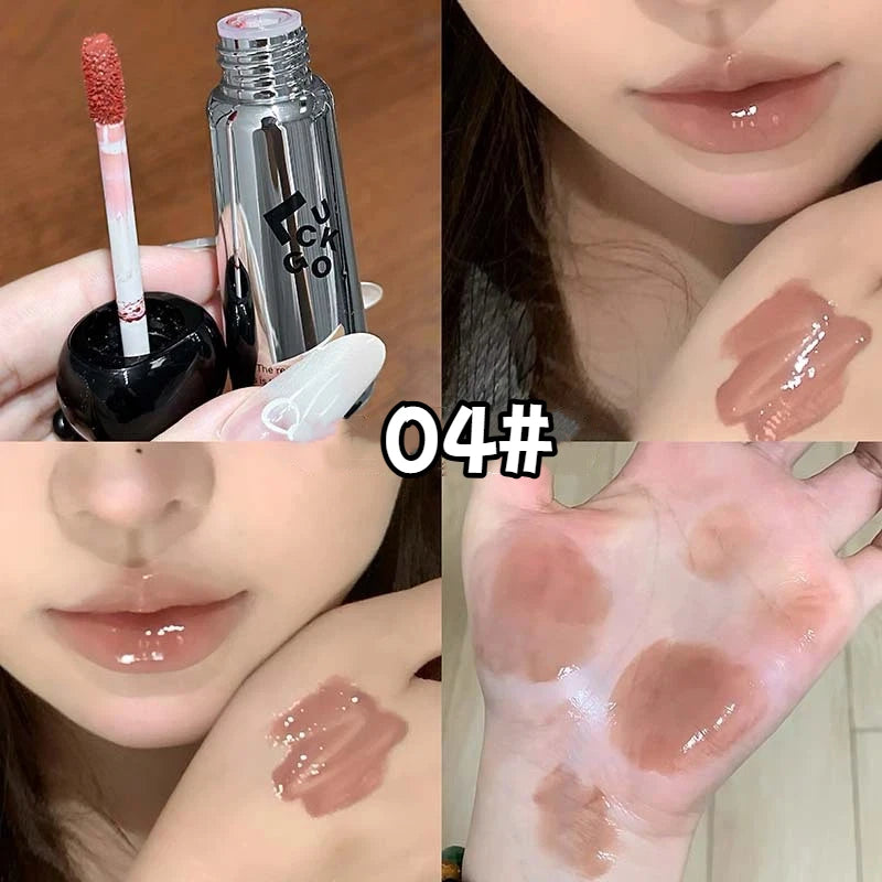 Watery Mirror Lip Gloss – Moisturizing Shiny Lip Glaze 6 Colors