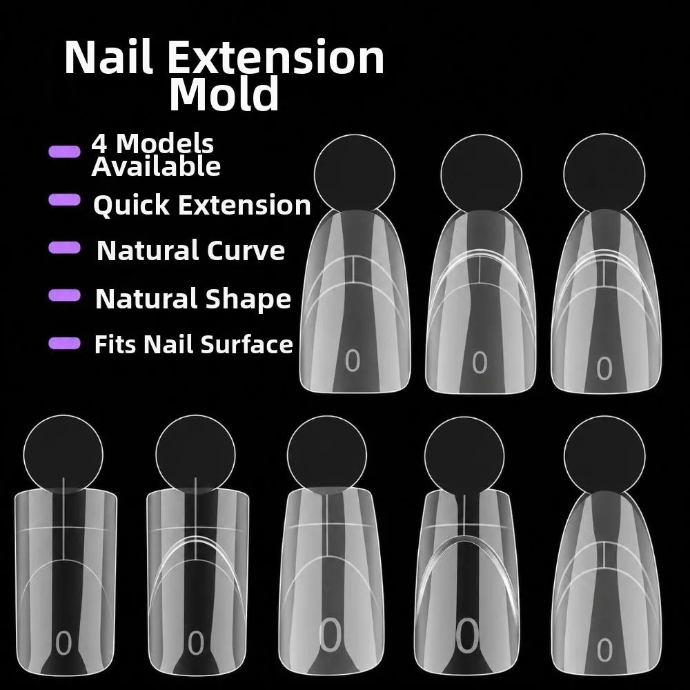 14 Sizes French Nail Dual Forms – Reusable Full Cover Molds