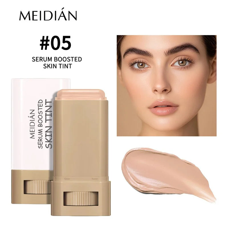 Skin Tint Foundation Stick – 6 Shades, Serum-Boosted Coverage