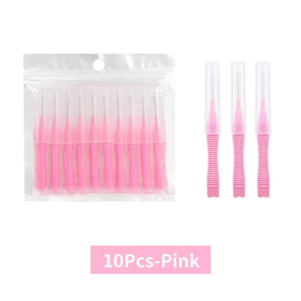 Mini Eyebrow & Eyelash Brushes | Lash Extension Tool 5/10 Pcs Eyelash Makeup Brush PRIMED 10pcs pink
