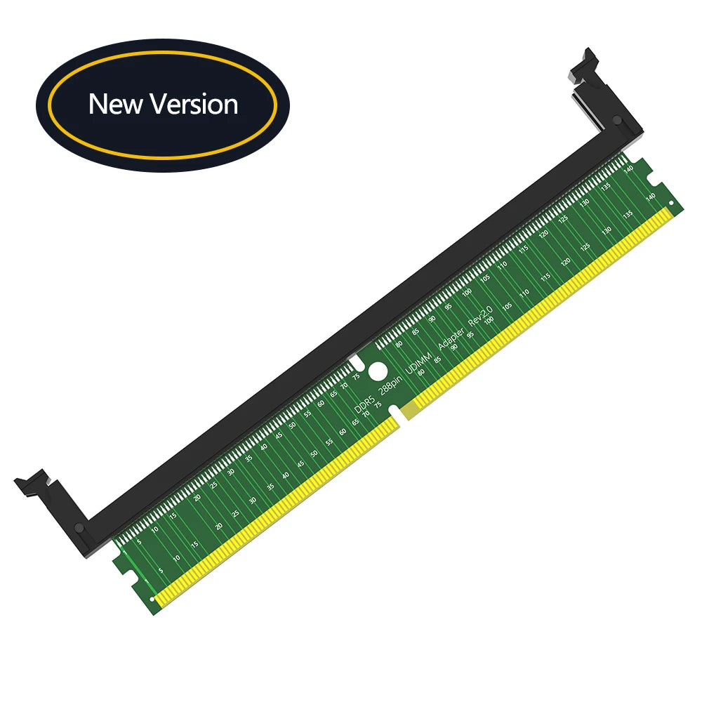 TISHRIC DDR5 U-DIMM 288Pin Memory Test Protection Adapter Memory Test Adapter PRIMED green China Mainland