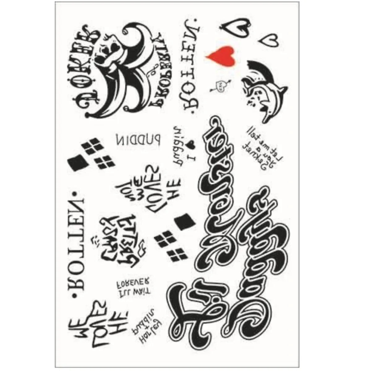 Halloween Temporary Tattoo Stickers – Clown Cosplay Horror Party Temporary Tattoo Sticker PRIMED F China