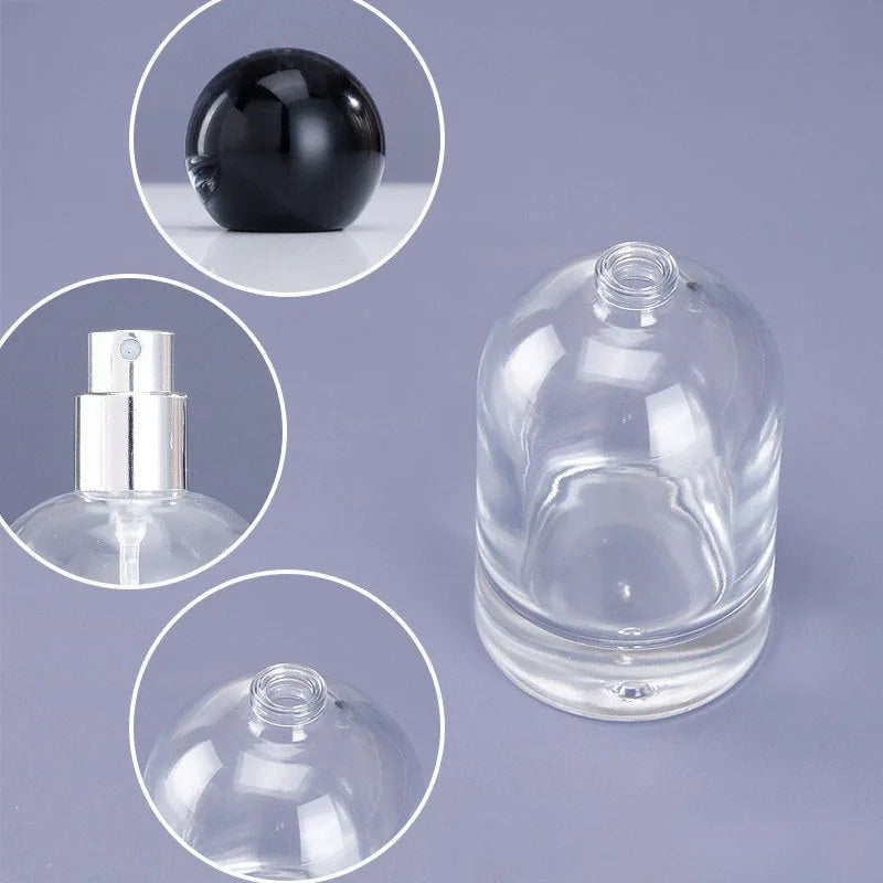100ml Glass Perfume Spray Bottle – Refillable & Transparent