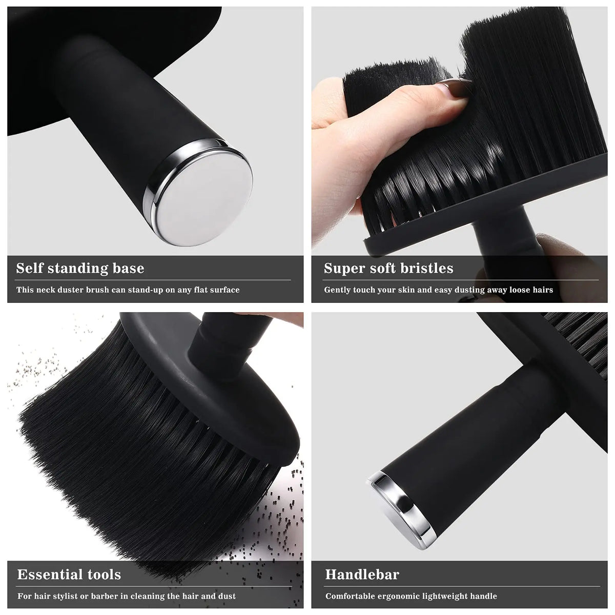 Soft Barber Neck Face Duster Brush – Hair Cutting Cleaning Tool