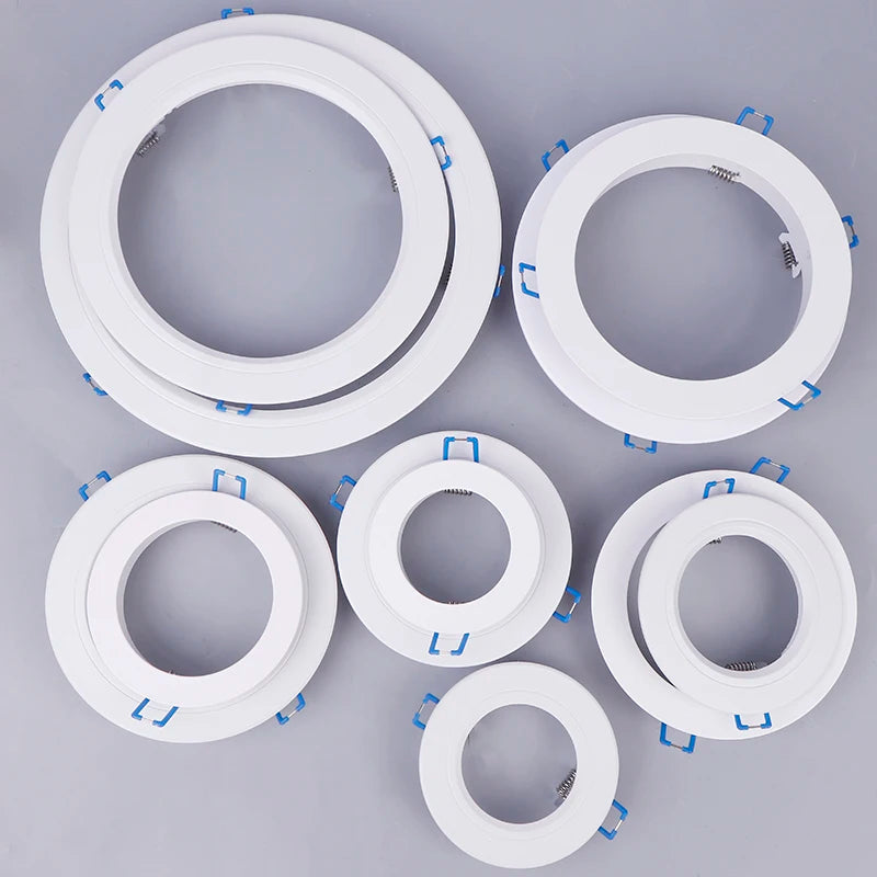 LED Downlight Hole Cover Ring – White Remedial Adapter Frame