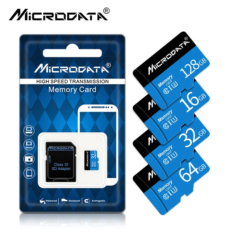 MicroDrive Micro SD Card 8GB–256GB | Class 10 U3 V30 A1 Micro SD Card PRIMED
