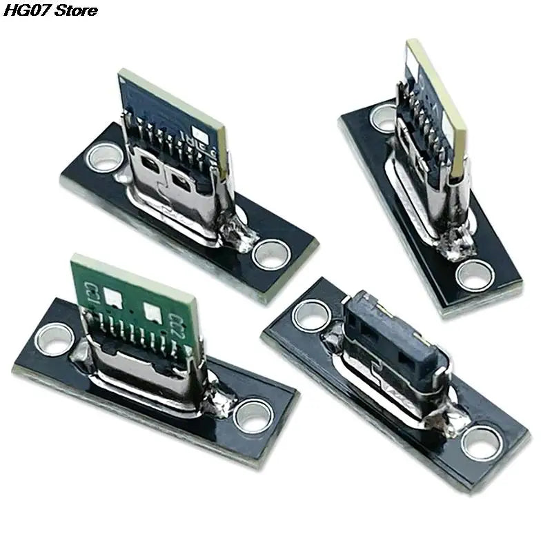 USB 3.1 Type-C Female Socket Connector Jack with Fixing Plate