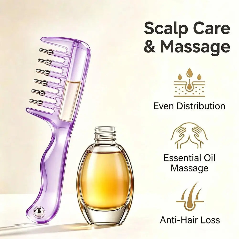 Scalp Applicator Comb – Oil Infusion & Massage Tool Scalp Applicator Comb PRIMED