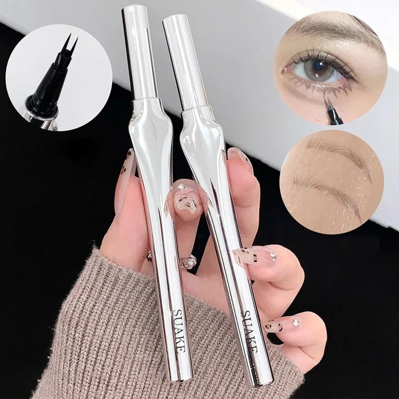 Ultra-Fine Split-Tip Eyebrow Pencil & Eyeliner – Waterproof Eyebrow Pencil PRIMED