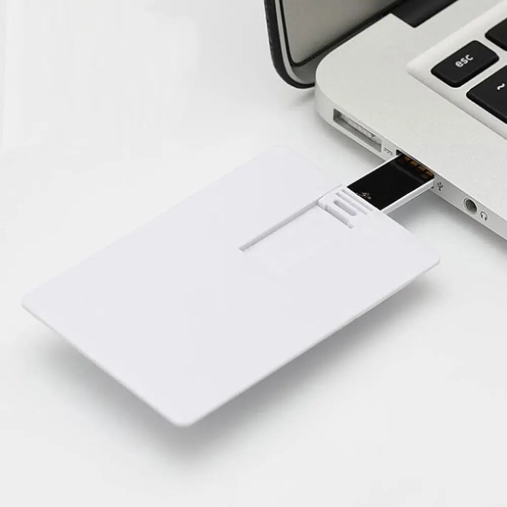 20-Pack Custom Logo USB Flash Drives 4GB–64GB Credit Card USB Flash Drive PRIMED