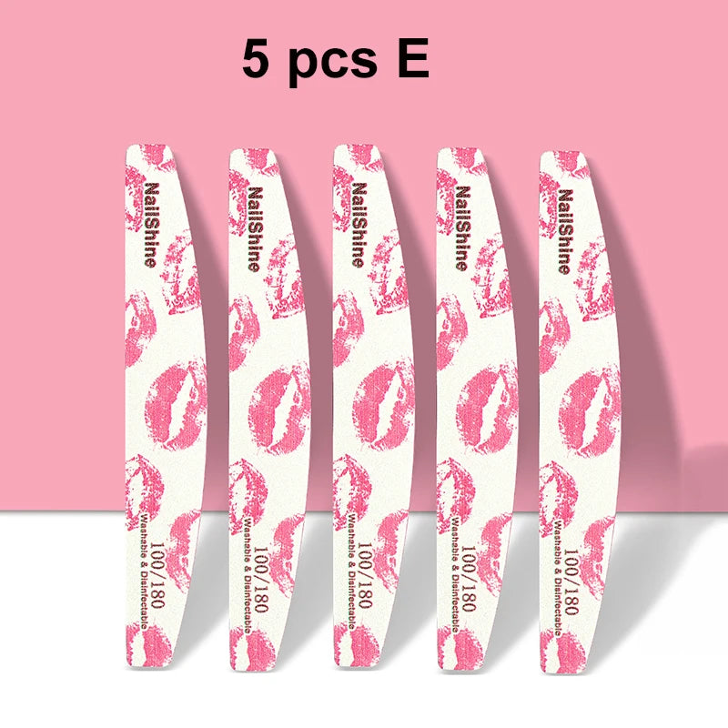 Professional Nail Files 100/180 Grit Buffer Block – 3/5/10 Pack