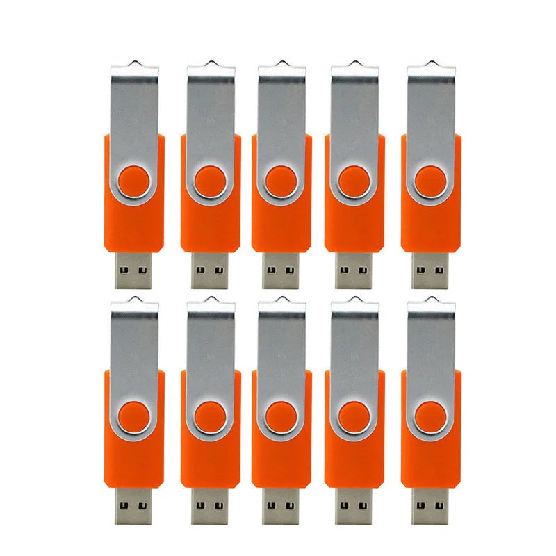10 Pcs Custom Logo USB Flash Drives 4GB–64GB | Bulk Pen Drives USB Flash Drives PRIMED