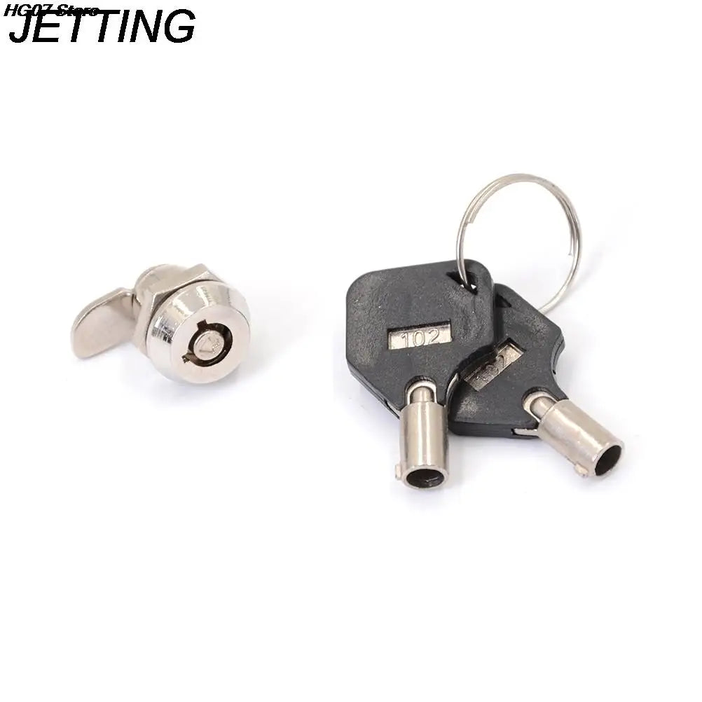 Tubular Cam Lock with 2 Keys – Cabinet Drawer Mailbox 14.5mm