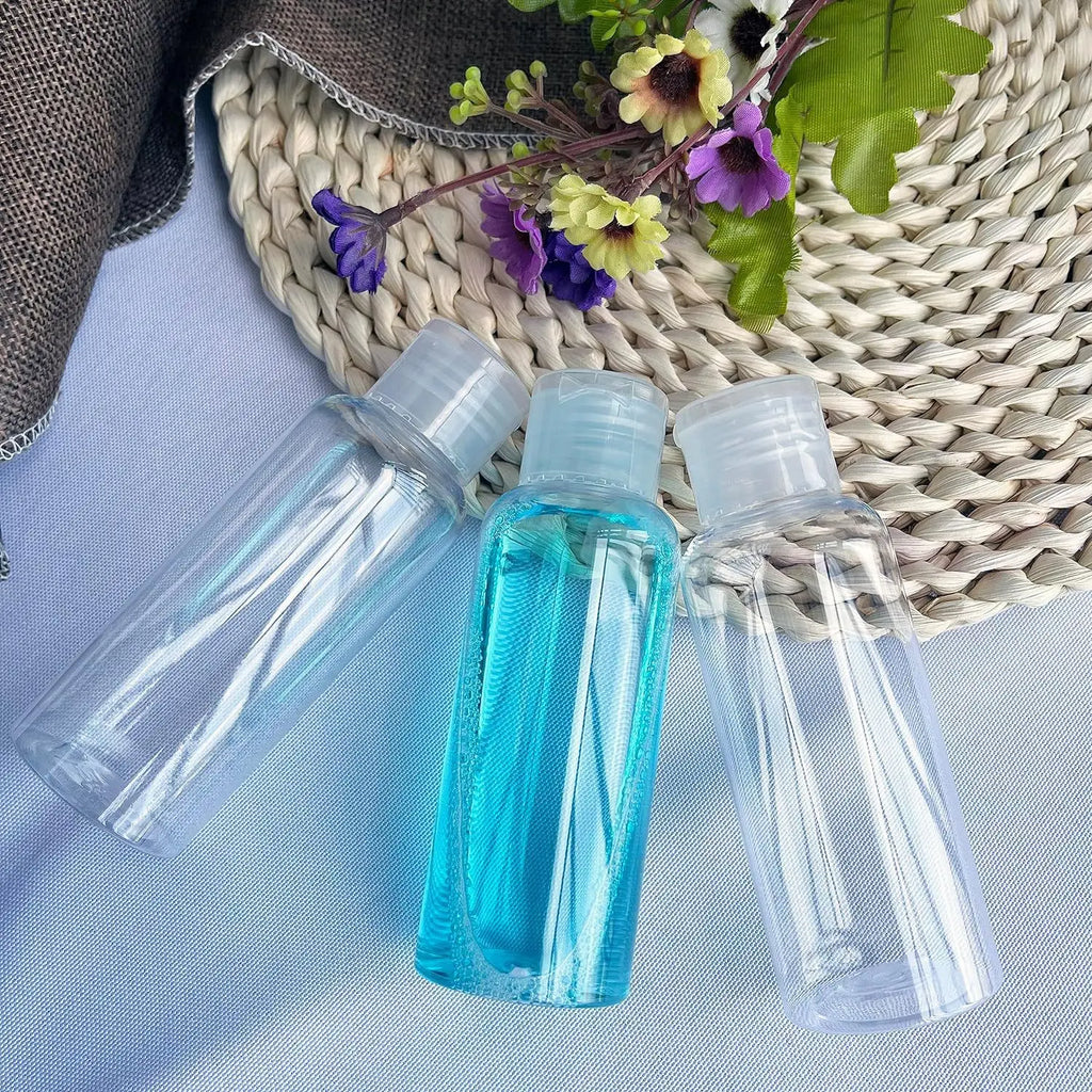 Travel Flip Cap Bottles – 5-Piece Refillable Dispenser Set Travel Dispenser Bottles PRIMED