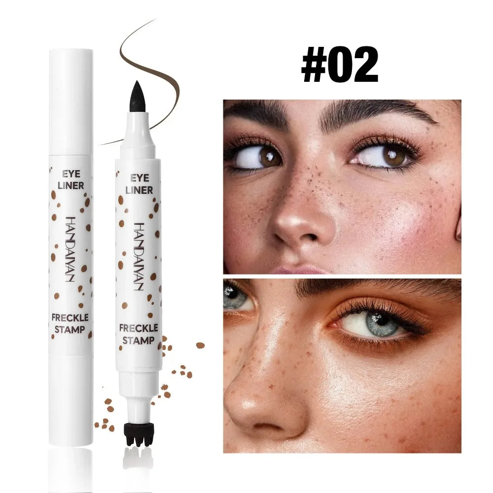Dual-Head Freckle Stamp Pen – Waterproof Natural Makeup