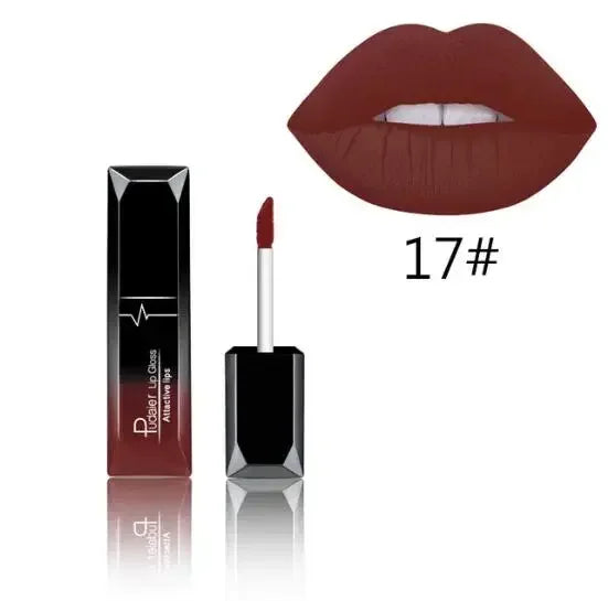 Pudaier 21-Color Matte Liquid Lipstick & Lip Gloss Set