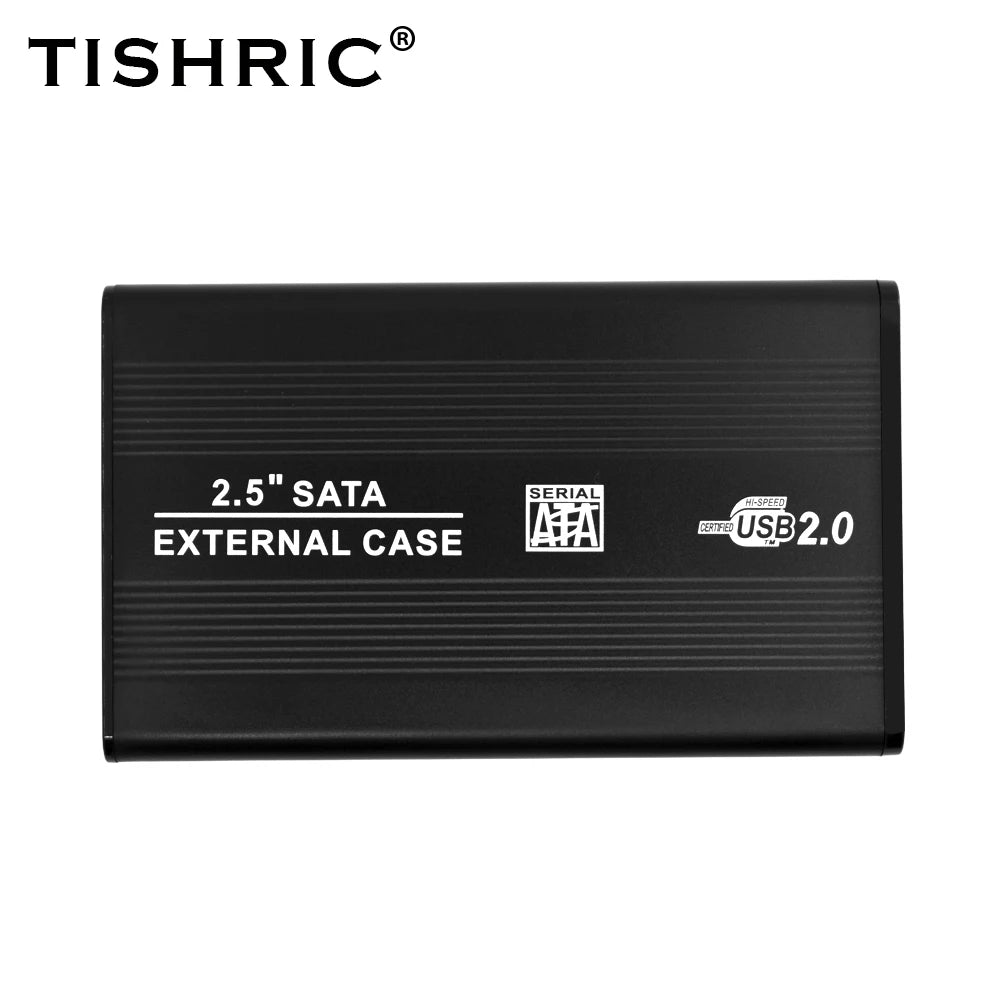 TISHRIC 2.5" HDD SSD Enclosure – SATA to USB 3.0 Adapter Case HDD SSD Enclosure PRIMED Black USB 2.0 China Mainland