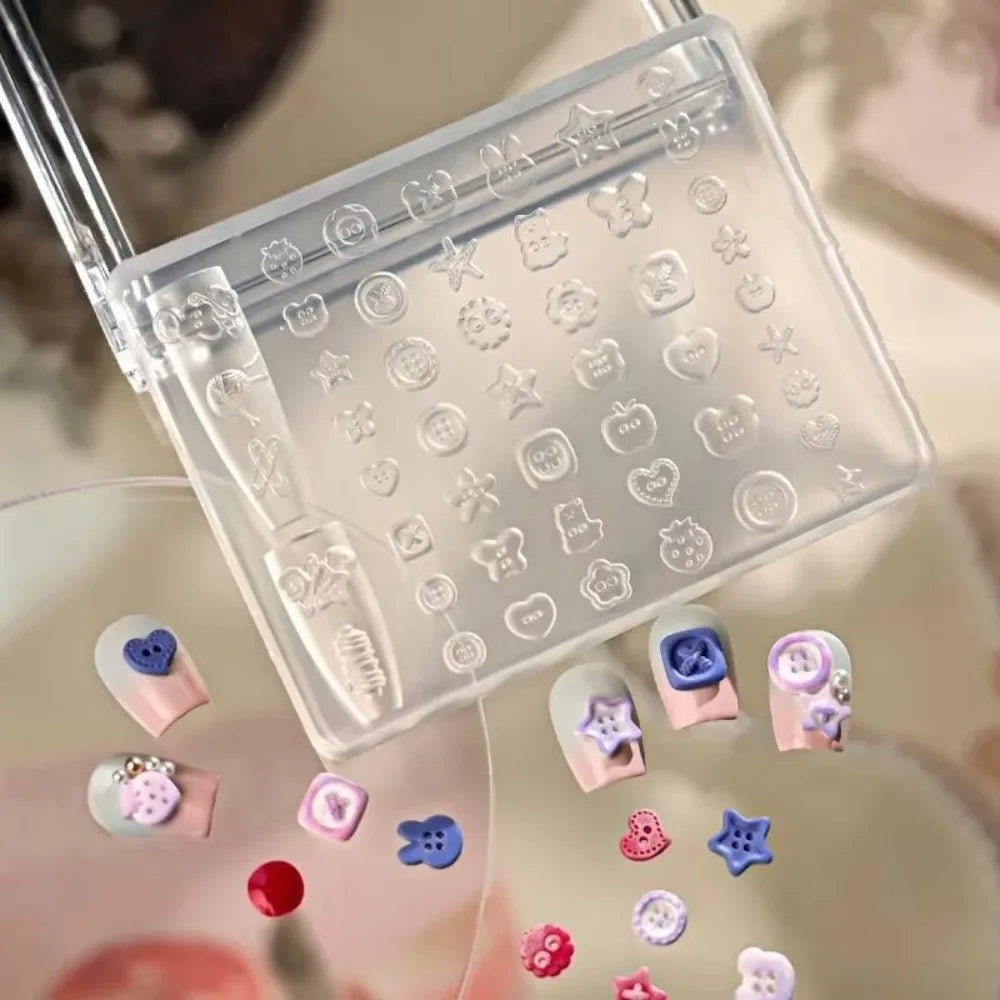 3D Silicone Nail Art Charm Mold – Flexible & Reusable Nail Art Mold PRIMED