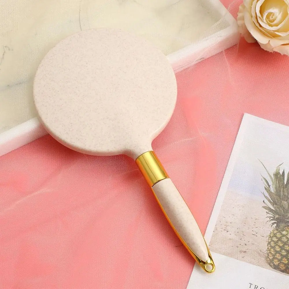Vintage Handheld Vanity Mirror with Handle – Makeup & Salon