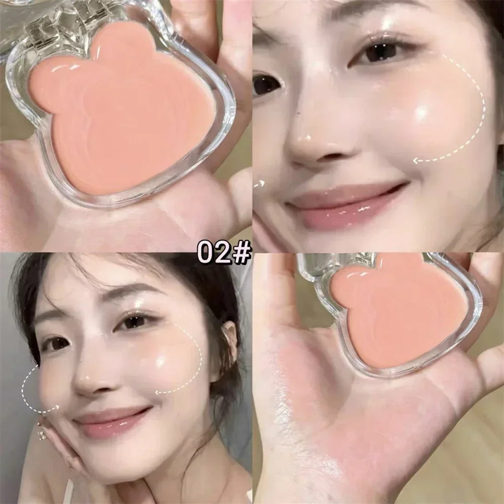 Watery Highlighter Blush Cream – Hydrating Cheek Glow