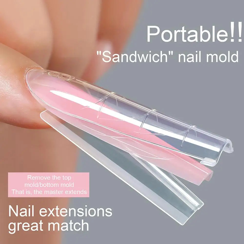256Pcs Dual Form Nail Tips – Full Cover Nail Extension System