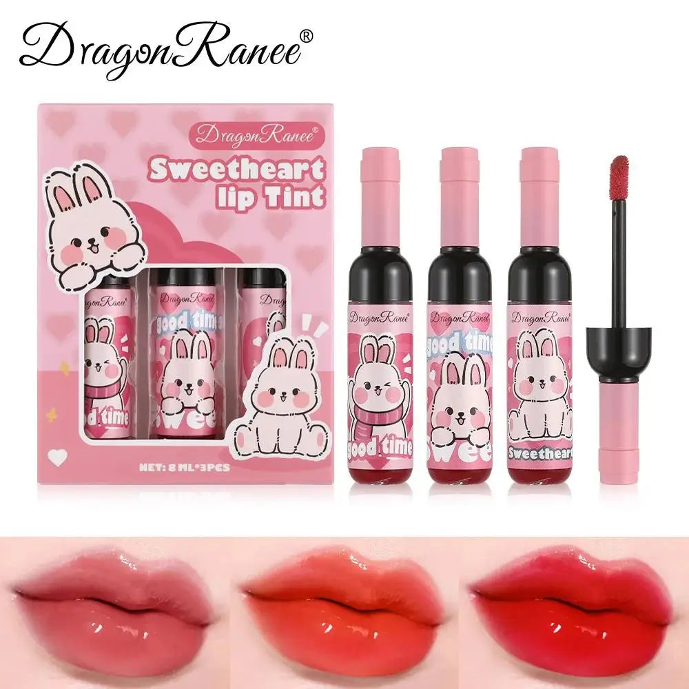 Dragon Ranee Wine Bottle Lip Gloss Set – 3pc Liquid Lipstick Lip Gloss Set PRIMED
