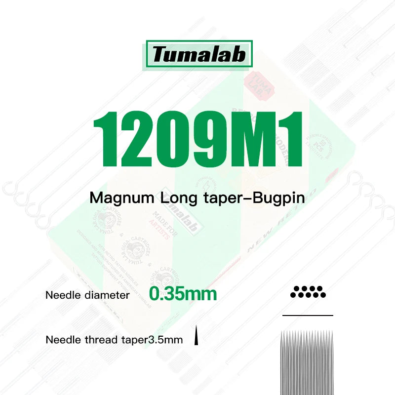 TUMAlab Sterile Disposable Round Magnum Tattoo Needles 50pk