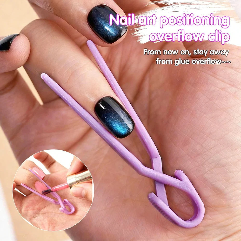 Nail Polish Protector Clips – Anti-Spill Positioning Clips