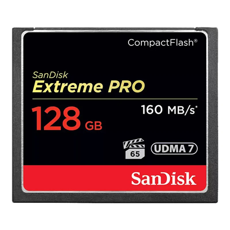 SanDisk Extreme PRO CF Card 64GB/128GB – Up to 160MB/s CompactFlash Memory Card PRIMED 128 GB