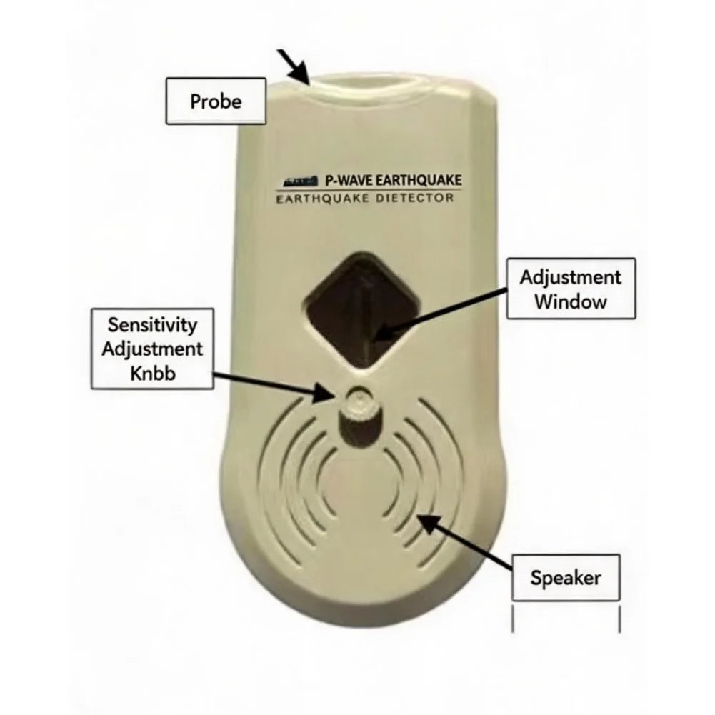 P-Wave Seismic Detector | Home Ground Motion Vibration Sensor Seismic Vibration Sensor PRIMED