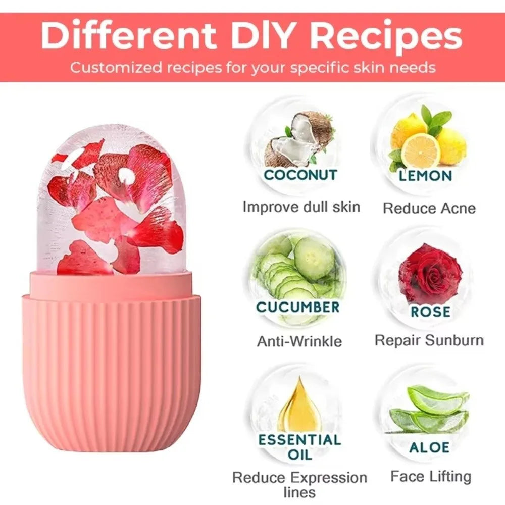 Silicone Facial Ice Cube Mold – DIY Beauty Massage Tool