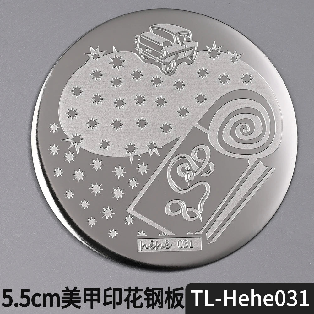 Nail Stamping Plate 5.5cm – Butterfly Flower Lace Stencil