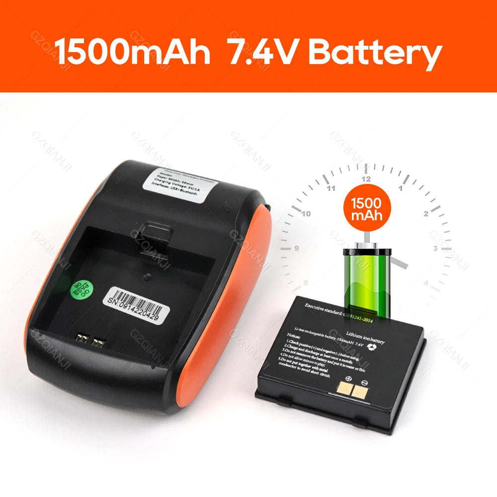 58mm Bluetooth Thermal Receipt Printer – iOS Android Windows Thermal Receipt Printer PRIMED
