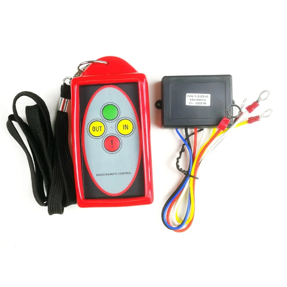 Wireless Winch Remote Control Kit 75–150 ft 12V/24V DC