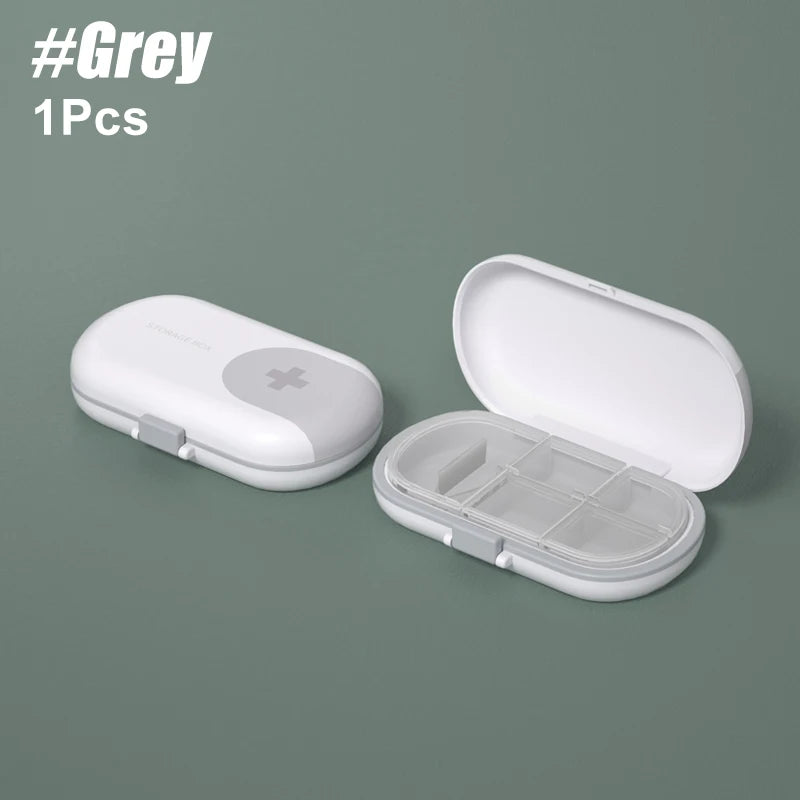 Travel Pill Organizer with Cutter & 4 Compartments | BPA-Free