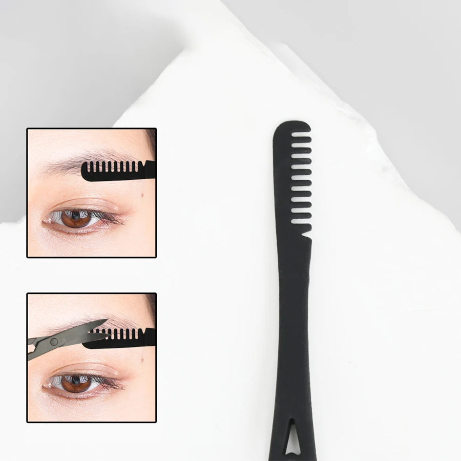 3-Piece Fake Eyelash Clip Comb & Tweezers Tool Set Eyelash Applicator Set PRIMED