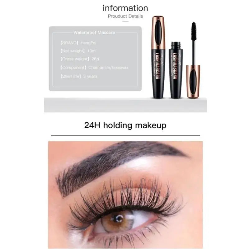4D Waterproof Silk Fiber Mascara – Volume & Length Volumizing Mascara PRIMED