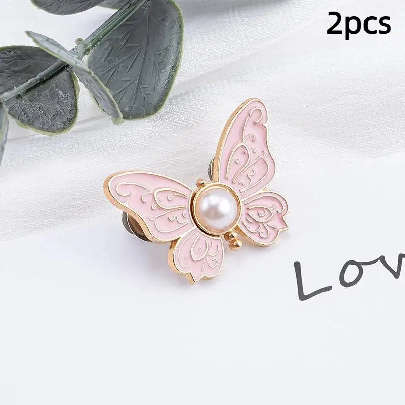 Butterfly Waist Buckle Set 2pc – No-Sew Alloy Adjuster