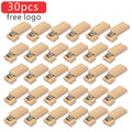 30-Pack Wooden USB Flash Drives 8GB–128GB | Free Custom Logo USB Flash Drive PRIMED bamboo no box 128 GB CN
