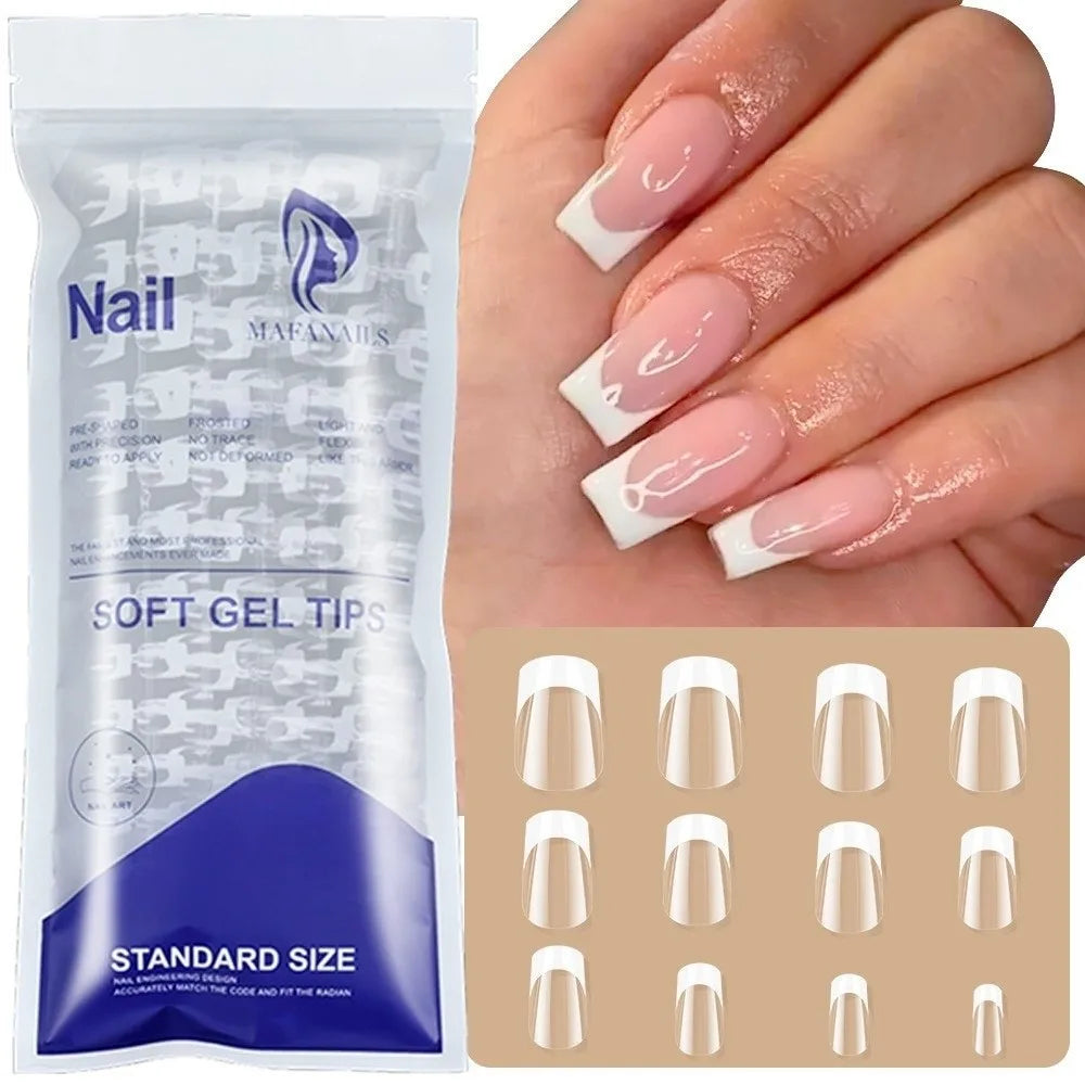 Half Matte Press On Nails Extra Short False Tips 120/240pcs