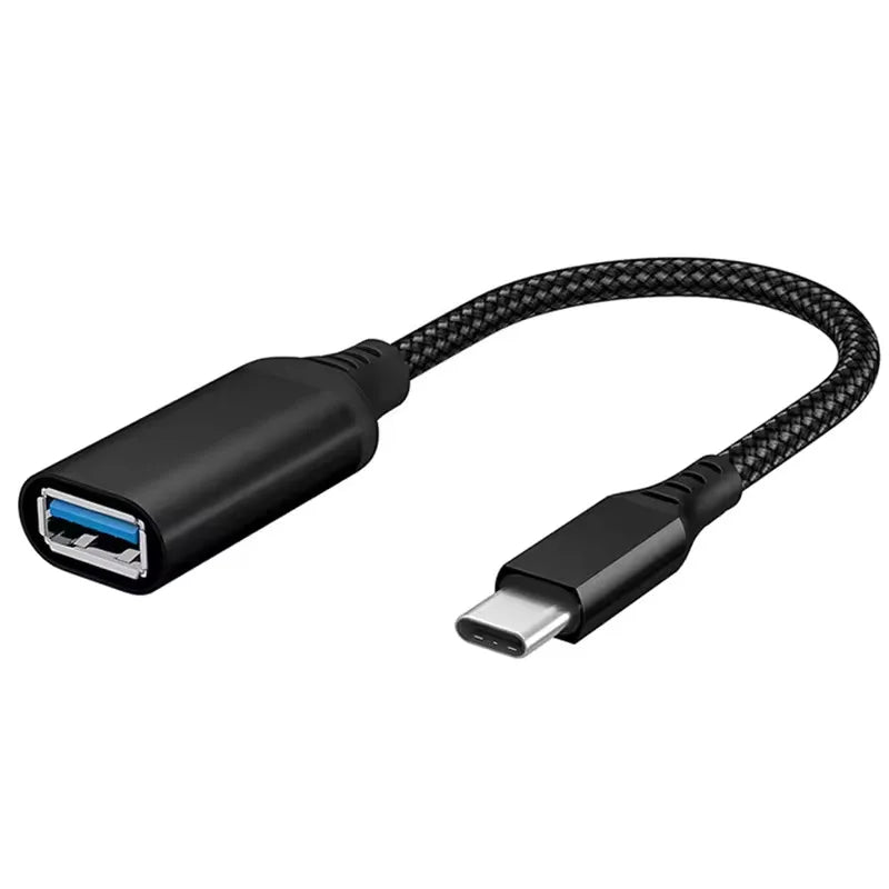 USB-C to USB 3.0 OTG Adapter Cable – Male to Female, 0.2m USB-C OTG Adapter PRIMED Black 1 Pack 20cm