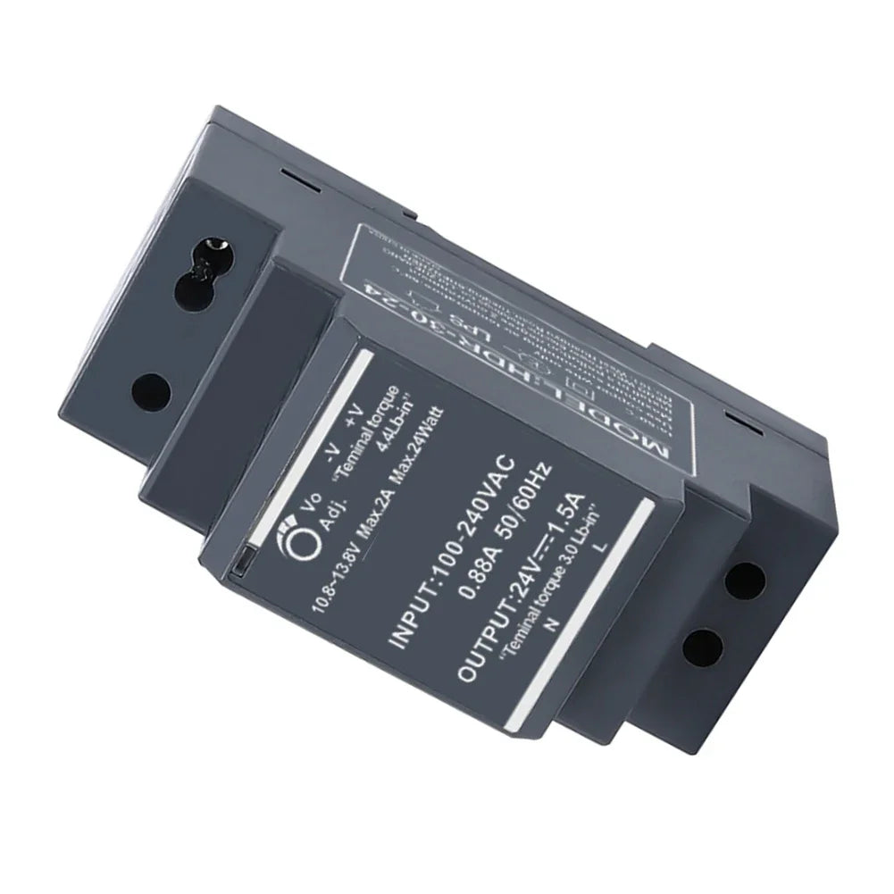 HDR-30-24 DIN Rail 30W Switching Power Supply 24VDC 1.5A DIN Rail Power Supply PRIMED